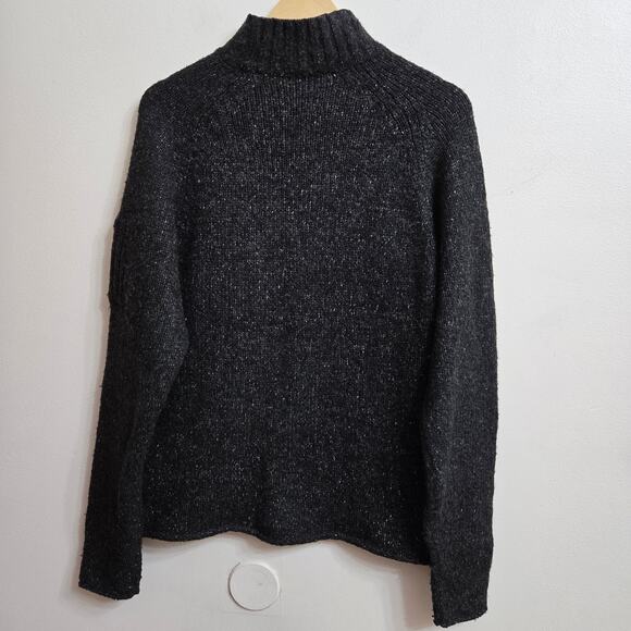 Guess Knit Mock Turtleneck Sweater L Wool Blend Vintage Y2K Streetwear Grunge - Picture 5 of 12